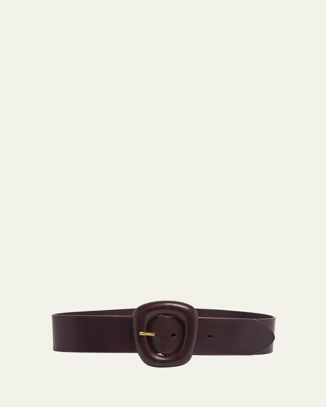 Wide Vegetal Leather Belt